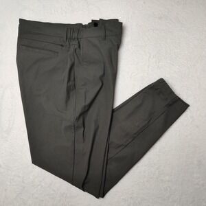 Cuts Pants Mens 2XL Olive Green Stretch Jogger Dress Casual Elastic Waist Cuffs